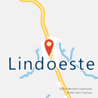 Mapa com localização da Agência AC LINDOESTE