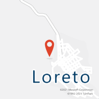 Mapa com localização da Agência AC LORETO