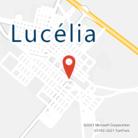 Mapa com localização da Agência AC LUCELIA