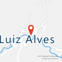 Mapa com localização da Agência AC LUIS ALVES