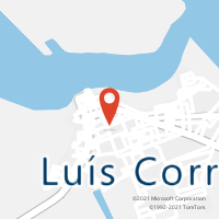 Mapa com localização da Agência AC LUIS CORREIA
