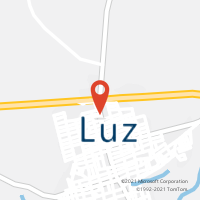 Mapa com localização da Agência AC LUZ