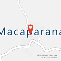 Mapa com localização da Agência AC MACAPARANA