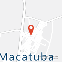 Mapa com localização da Agência AC MACATUBA