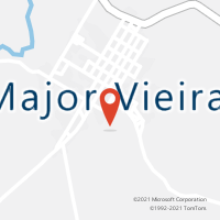 Mapa com localização da Agência AC MAJOR VIEIRA