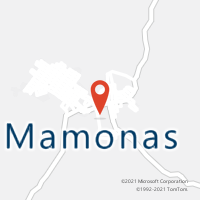 Mapa com localização da Agência AC MAMONAS
