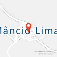 Mapa com localização da Agência AC MANCIO LIMA