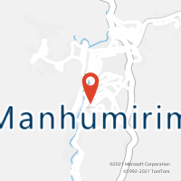 Mapa com localização da Agência AC MANHUMIRIM