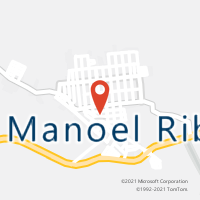 Mapa com localização da Agência AC MANOEL RIBAS