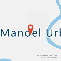 Mapa com localização da Agência AC MANOEL URBANO