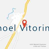 Mapa com localização da Agência AC MANOEL VITORINO