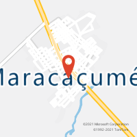 Mapa com localização da Agência AC MARACACUME