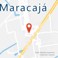 Mapa com localização da Agência AC MARACAJA