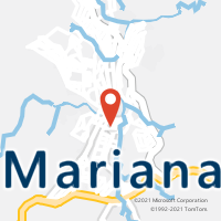 Mapa com localização da Agência AC MARIANA