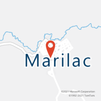 Mapa com localização da Agência AC MARILAC