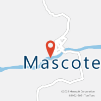 Mapa com localização da Agência AC MASCOTE