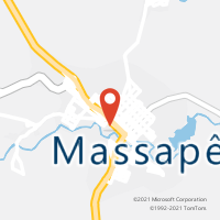 Mapa com localização da Agência AC MASSAPE