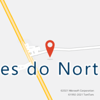 Mapa com localização da Agência AC MATOES DO NORTE