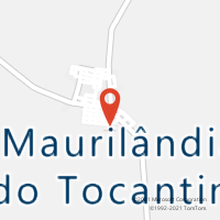 Mapa com localização da Agência AC MAURILANDIA DO TOCANTINS