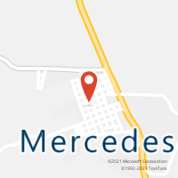 Mapa com localização da Agência AC MERCEDES