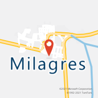 Mapa com localização da Agência AC MILAGRES
