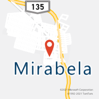 Mapa com localização da Agência AC MIRABELA