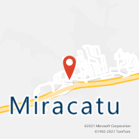 Mapa com localização da Agência AC MIRACATU