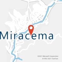 Mapa com localização da Agência AC MIRACEMA