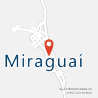 Mapa com localização da Agência AC MIRAGUAI