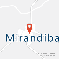 Mapa com localização da Agência AC MIRANDIBA