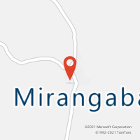 Mapa com localização da Agência AC MIRANGABA
