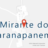 Mapa com localização da Agência AC MIRANTE DO PARANAPANEMA