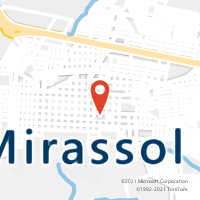 Mapa com localização da Agência AC MIRASSOL