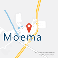 Mapa com localização da Agência AC MOEMA