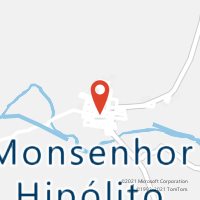 Mapa com localização da Agência AC MONSENHOR HIPOLITO