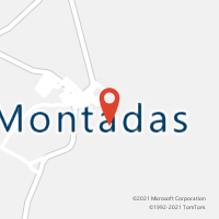 Mapa com localização da Agência AC MONTADAS