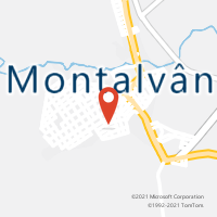 Mapa com localização da Agência AC MONTALVANIA
