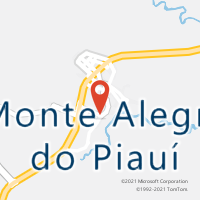 Mapa com localização da Agência AC MONTE ALEGRE DO PIAUI