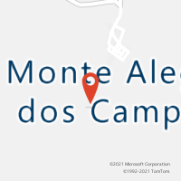 Mapa com localização da Agência AC MONTE ALEGRE DOS CAMPOS