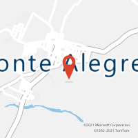 Mapa com localização da Agência AC MONTE ALEGRE