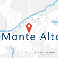 Mapa com localização da Agência AC MONTE ALTO