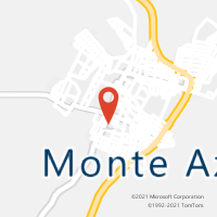 Mapa com localização da Agência AC MONTE AZUL