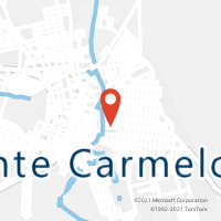 Mapa com localização da Agência AC MONTE CARMELO