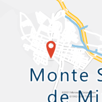 Mapa com localização da Agência AC MONTE SANTO DE MINAS
