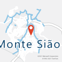 Mapa com localização da Agência AC MONTE SIAO