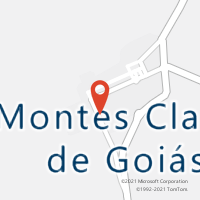 Mapa com localização da Agência AC MONTES CLAROS DE GOIAS