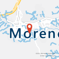 Mapa com localização da Agência AC MORENO