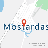 Mapa com localização da Agência AC MOSTARDAS