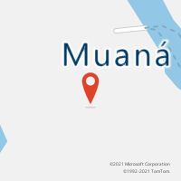 Mapa com localização da Agência AC MUANA