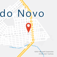 Mapa com localização da Agência AC MUNDO NOVO